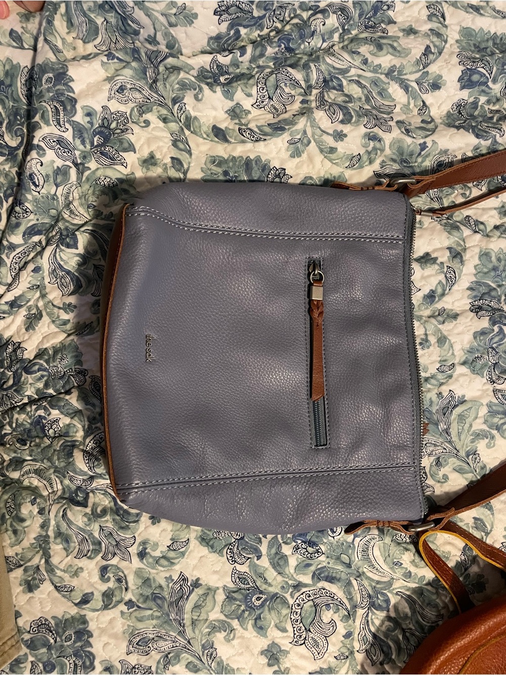 Saks Maritime Leather Crossbody Bag